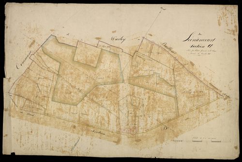 Plan du cadastre napoléonien - Henencourt (Hénancourt) : A
