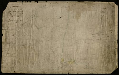 Plan du cadastre napoléonien - Herbecourt : A et B