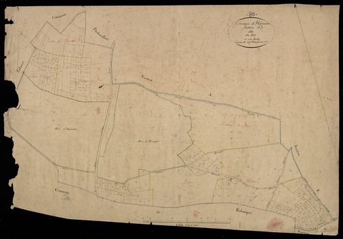 Plan du cadastre napoléonien - Herissart : Bois (Le), D