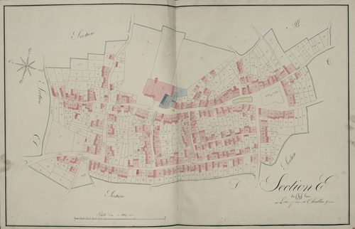 Plan du cadastre napoléonien - Atlas cantonal - Herissart : Chef Lieu (Le), E