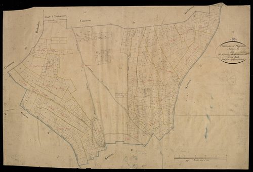 Plan du cadastre napoléonien - Herissart : Chemin de Toutencourt (Le), B