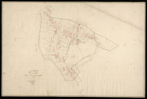 Plan du cadastre napoléonien - Hervilly : Chef-lieu (Le), développement de A