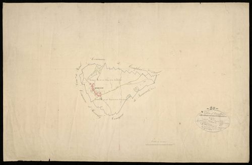 Plan du cadastre napoléonien - Hesbecourt : tableau d'assemblage
