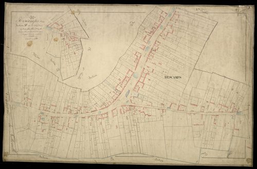 Plan du cadastre napoléonien - Hescamps (Hescamps Saint-Clair) : Chef-lieu (Le), A1