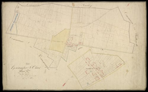 Plan du cadastre napoléonien - Hescamps (Hescamps Saint-Clair) : Saint-Clair, C