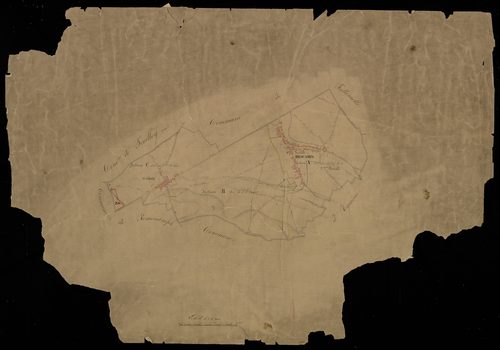 Plan du cadastre napoléonien - Hescamps (Hescamps Saint-Clair) : tableau d'assemblage