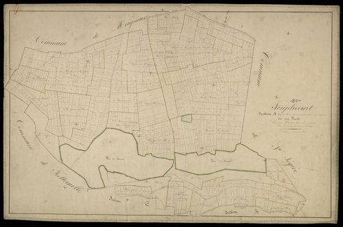 Plan du cadastre napoléonien - Hescamps (Souplicourt) : Saint Sanson ; Bois des Avanes (Le), A