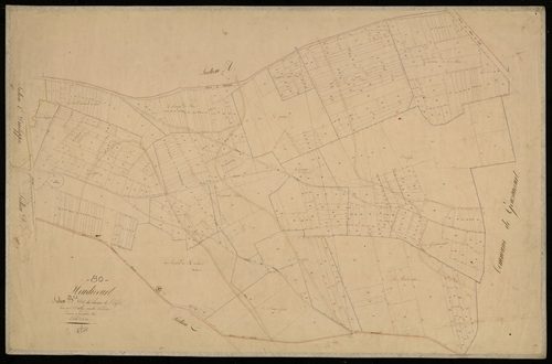 Plan du cadastre napoléonien - Heudicourt : Chemin de l'Enfer (Le), B