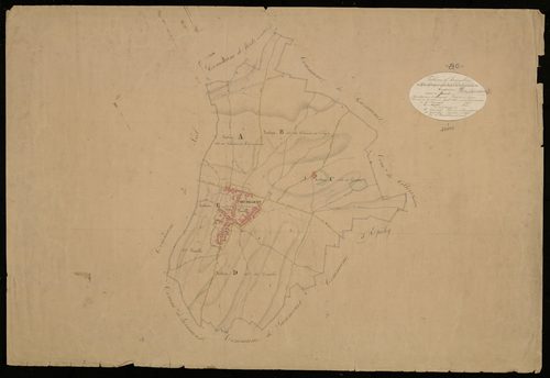 Plan du cadastre napoléonien - Heudicourt : tableau d'assemblage
