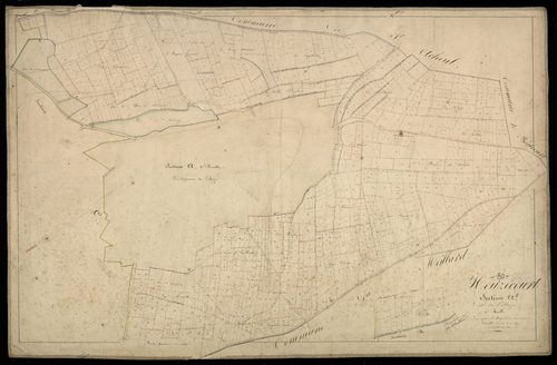 Plan du cadastre napoléonien - Hezeucourt : Village (Le), A1
