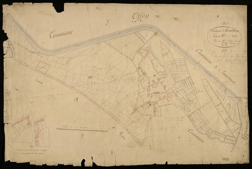 Plan du cadastre napoléonien - Hombleux : B2 et partie développée de B2