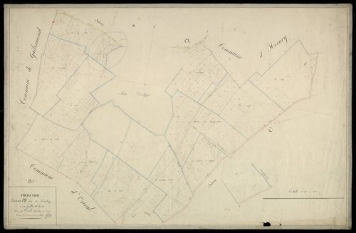 Plan du cadastre napoléonien - Hornoy-le-Bourg (Tronchoy) : Tronchoy, B2