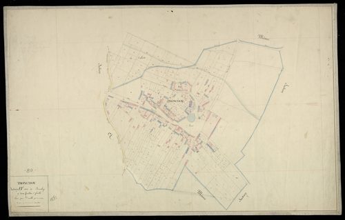 Plan du cadastre napoléonien - Hornoy-le-Bourg (Tronchoy) : Tronchoy, B1