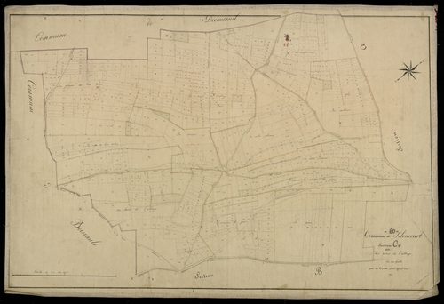 Plan du cadastre napoléonien - Hornoy-le-Bourg (Selincourt) : Terres de l'Abbaye (Les), C
