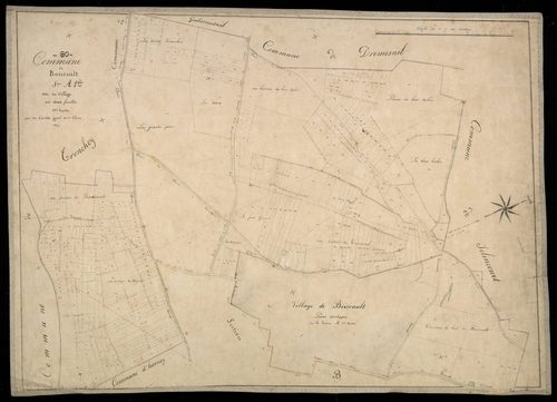 Plan du cadastre napoléonien - Hornoy-le-Bourg (Boisrault) : Village (Le), A1