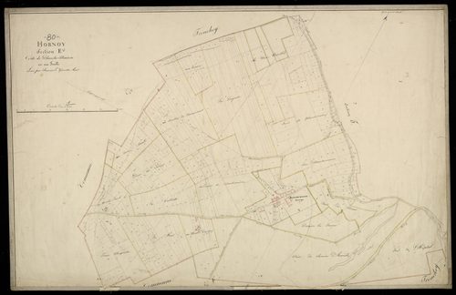 Plan du cadastre napoléonien - Hornoy-le-Bourg (Hornoy) : Blanche-Maison (La), E