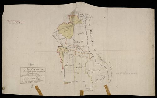Plan du cadastre napoléonien - Humbercourt : tableau d'assemblage