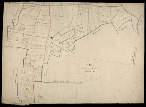 Plan du cadastre napoléonien - Ignaucourt : C