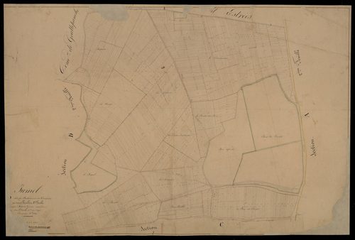 Plan du cadastre napoléonien - Jumel : Puchelard (Le) ; Campieux (Les), D1
