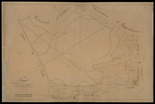 Plan du cadastre napoléonien - Jumel : Bois de Jumel (Le) ; Rue de Bas (La), A2