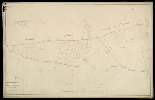 Plan du cadastre napoléonien - Lafresguimont-Saint-Martin (Guibermesnil) : Grande Pièce (La), E