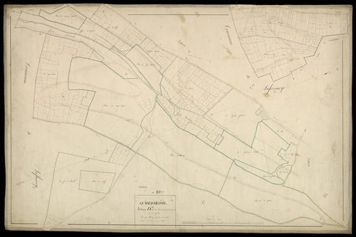 Plan du cadastre napoléonien - Lafresguimont-Saint-Martin (Guibermesnil) : Bois des Dix-Huit (Le) ; Proies (Les), D