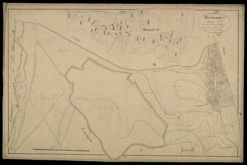 Plan du cadastre napoléonien - Lafresguimont-Saint-Martin (Montmarquet) : Hameau de Blangiel (Le), C