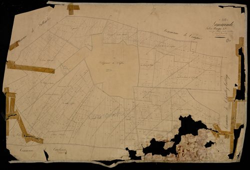 Plan du cadastre napoléonien - Lamaronde : section unique