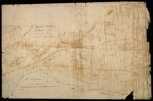 Plan du cadastre napoléonien - Lamotte-Brebiere (La Motte Brébière) : Justice (La), A