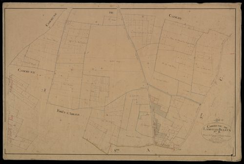 Plan du cadastre napoléonien - Lamotte-Buleux (Lamotte Buleux) : Chemin de Domvast (Le) ; Fosse Madame (La), B
