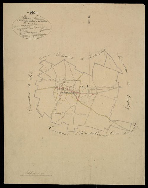 Plan du cadastre napoléonien - Lamotte-Buleux (Lamotte Buleux) : tableau d'assemblage