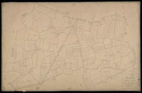 Plan du cadastre napoléonien - Lancheres : Marais (les), C
