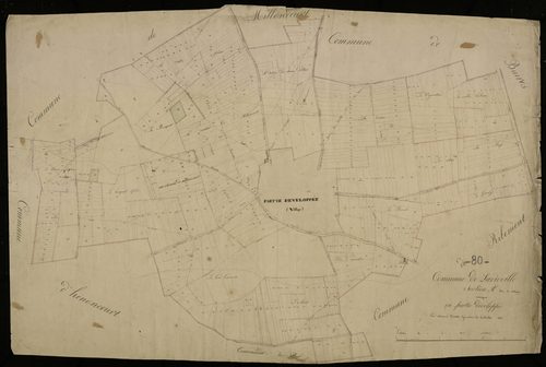 Plan du cadastre napoléonien - Lavieville : Village (Le), A