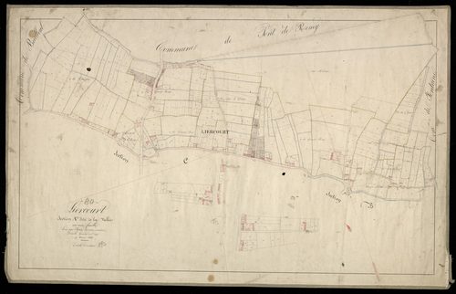 Plan du cadastre napoléonien - Leiercourt (Liercourt) : Vallée (La), A