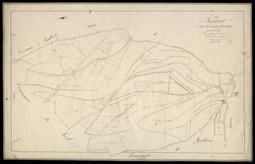 Plan du cadastre napoléonien - Leiercourt (Liercourt) : Vallée de Friolet (La), B