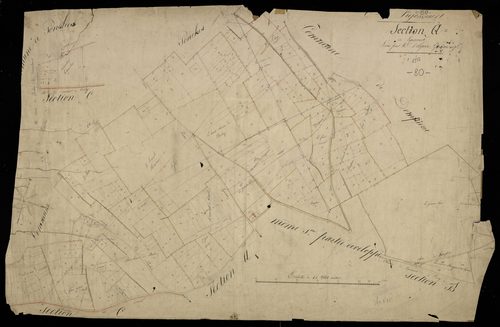 Plan du cadastre napoléonien - Ligescourt : A