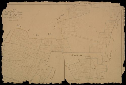 Plan du cadastre napoléonien - Lignieres-Chatelain : Colerette (La), B