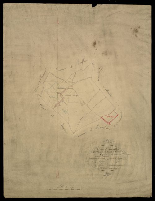 Plan du cadastre napoléonien - Lignieres-en-Vimeu (Lignières hors Fouancourt) : tableau d'assemblage