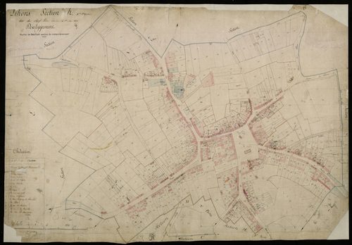 Plan du cadastre napoléonien - Lihons : Chef-lieu (Le), H1