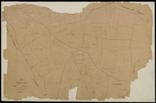 Plan du cadastre napoléonien - Longavesnes : Chef-lieu (Le), B