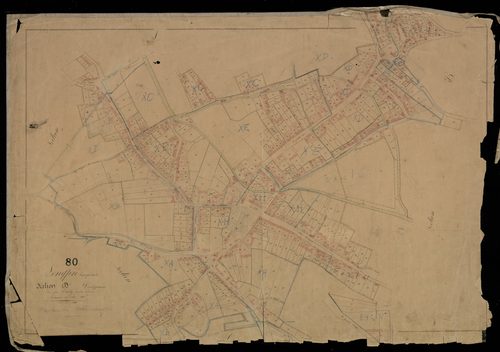 Plan du cadastre napoléonien - Longpre-Les-Corps-Saints (Longpré les Corps Saints) : D
