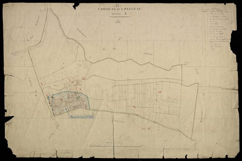 Plan du cadastre napoléonien - Longueau : A