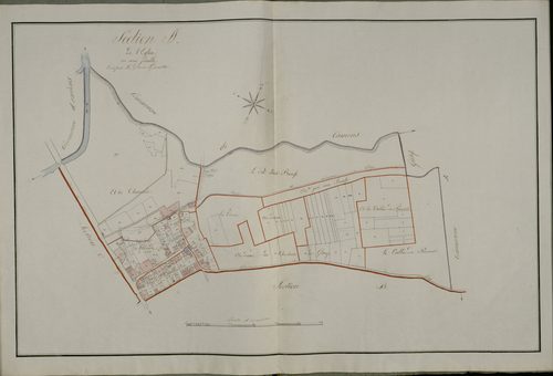 Plan du cadastre napoléonien - Longueau : EGLISE (L'), A