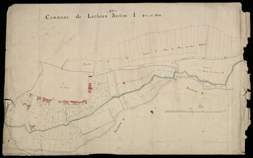 Plan du cadastre napoléonien - Lucheux : I4