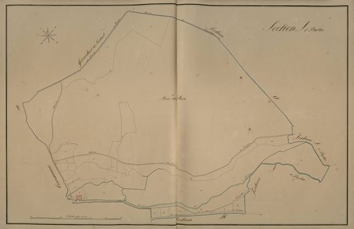 Plan du cadastre napoléonien - Lucheux : Bois du Parc (Le), I1