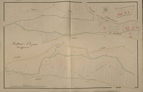 Plan du cadastre napoléonien - Lucheux : D2 développée