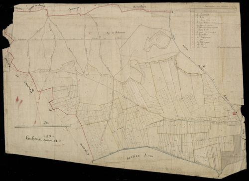 Plan du cadastre napoléonien - Lucheux : A