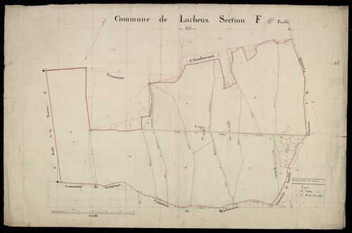 Plan du cadastre napoléonien - Lucheux : F2