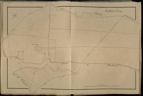 Plan du cadastre napoléonien - Lucheux : F1, E1, G2 et A2
