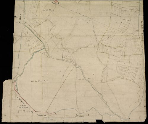 Plan du cadastre napoléonien - Lucheux : G